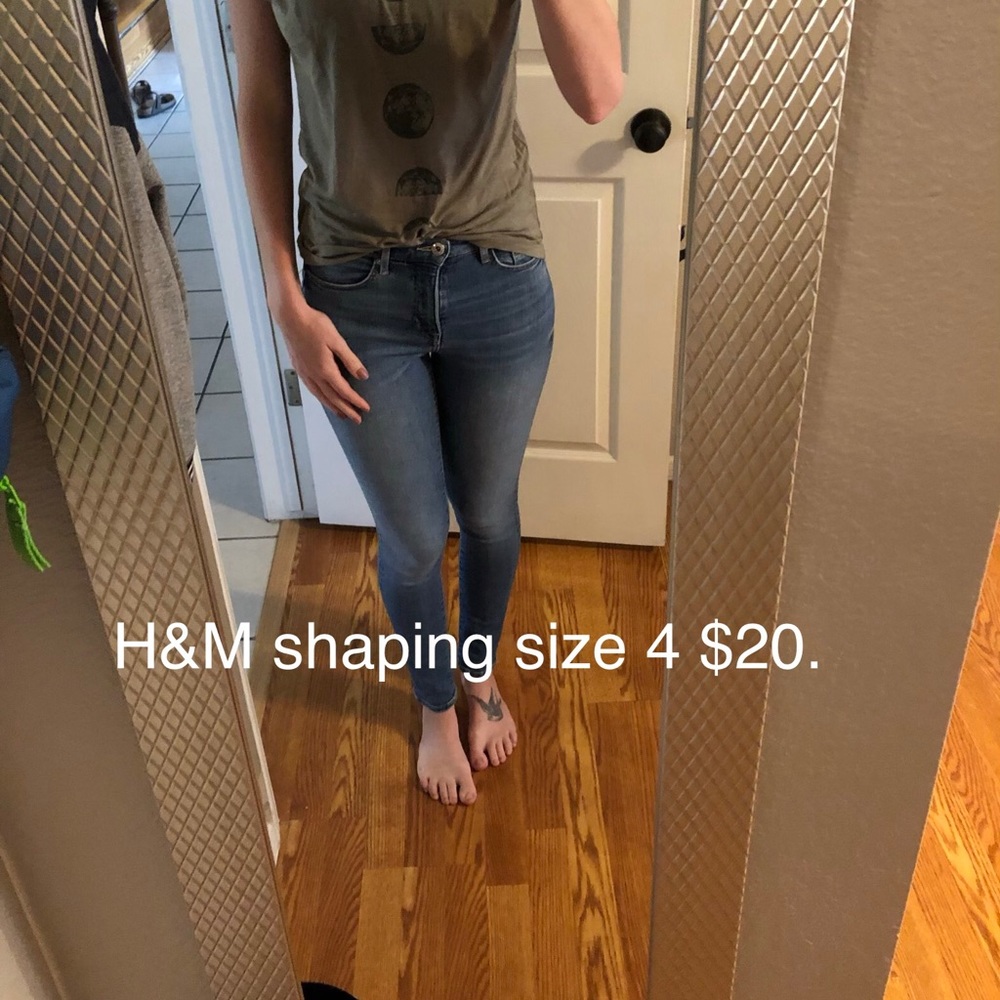 H&M shaping skinny jeans size 4